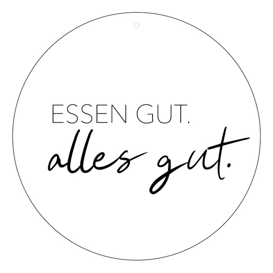 Dekoboard Mini "Essen gut, alles gut"