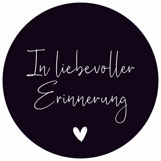 Dekoboard Mini "In liebevoller Erinnerung"