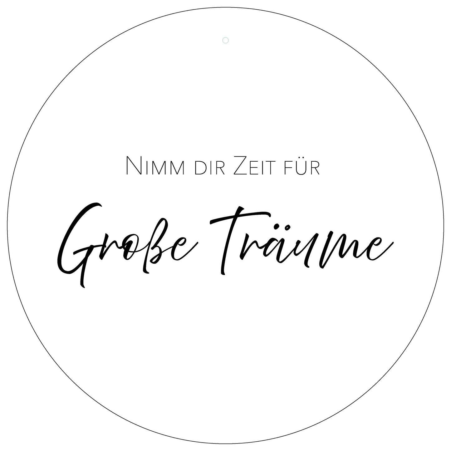 Aluboard "Große Träume" - dekoboards