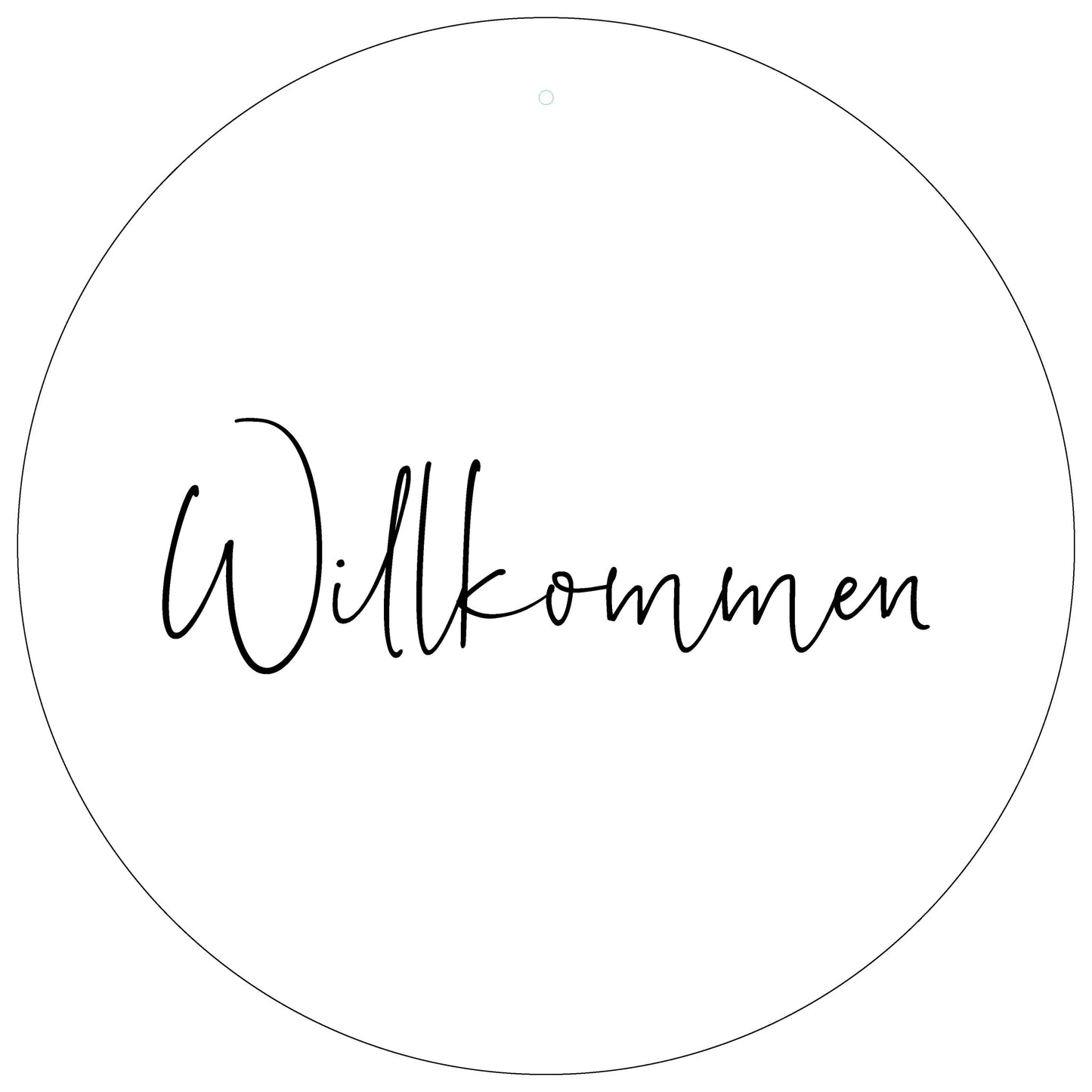 Aluboard "Willkommen" - dekoboards