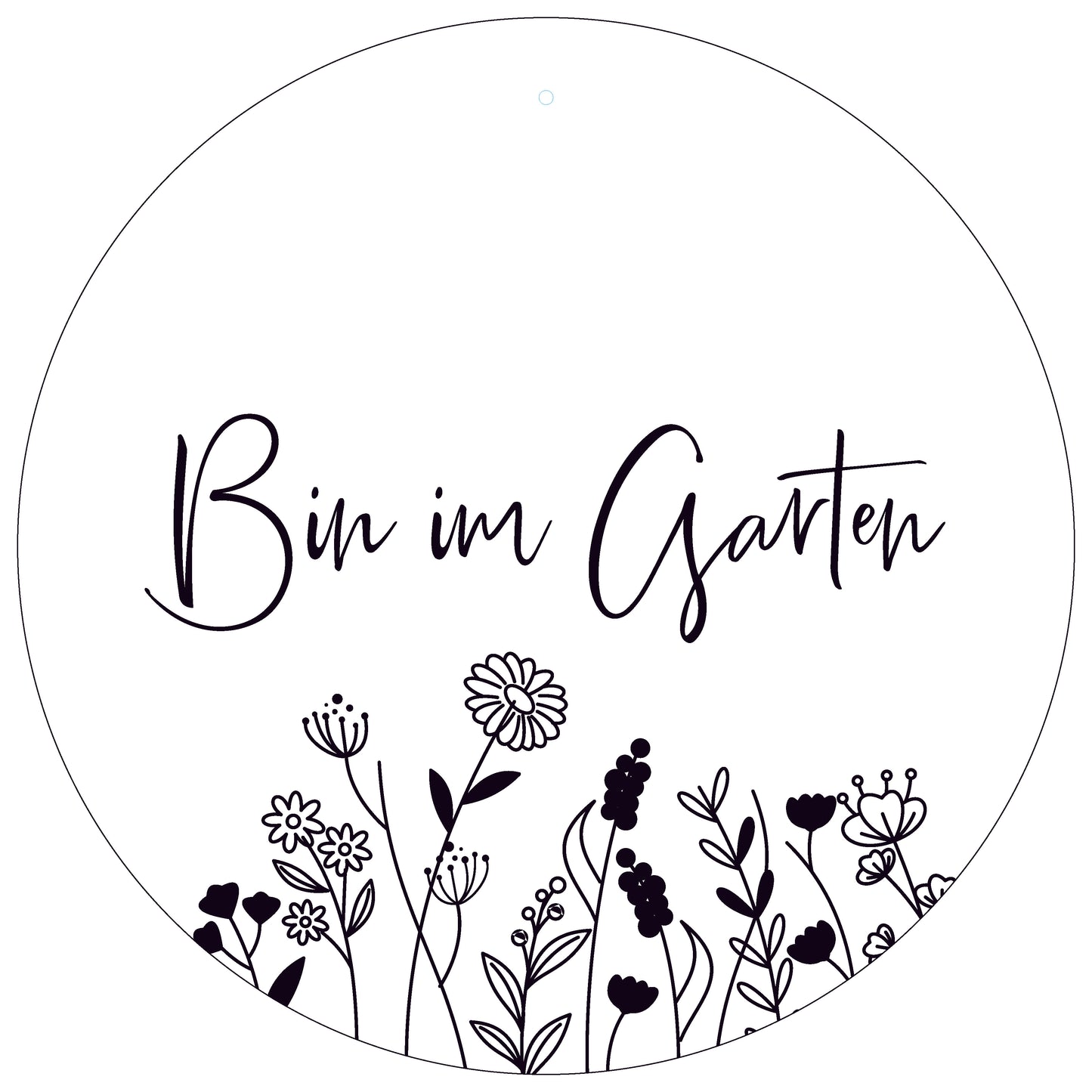 Dekoboard Maxi "Bin im Garten"