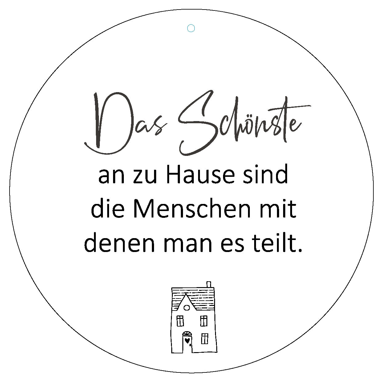 Dekoboard "Das Schönste an zu Hause" - dekoboards