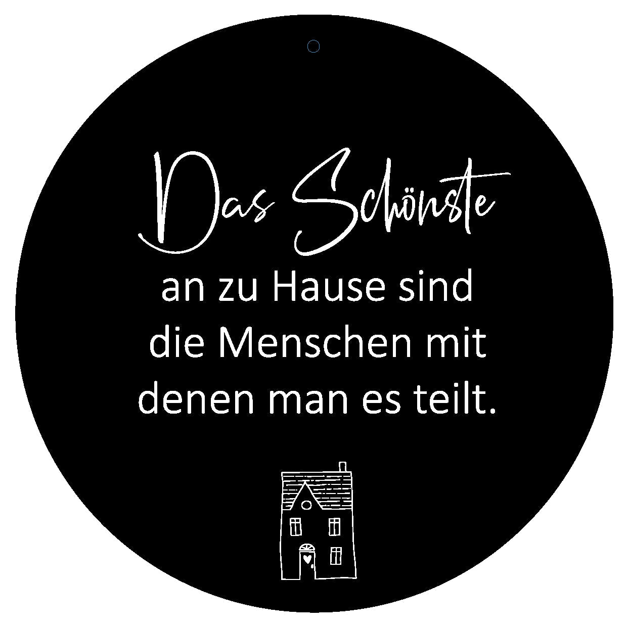 Dekoboard "Das Schönste an zu Hause" - dekoboards