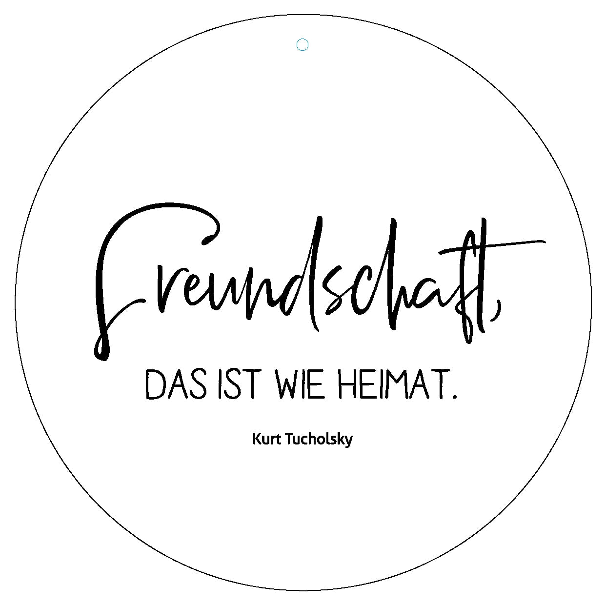 Dekoboard "Freundschaft, das ist wie Heimat." - dekoboards