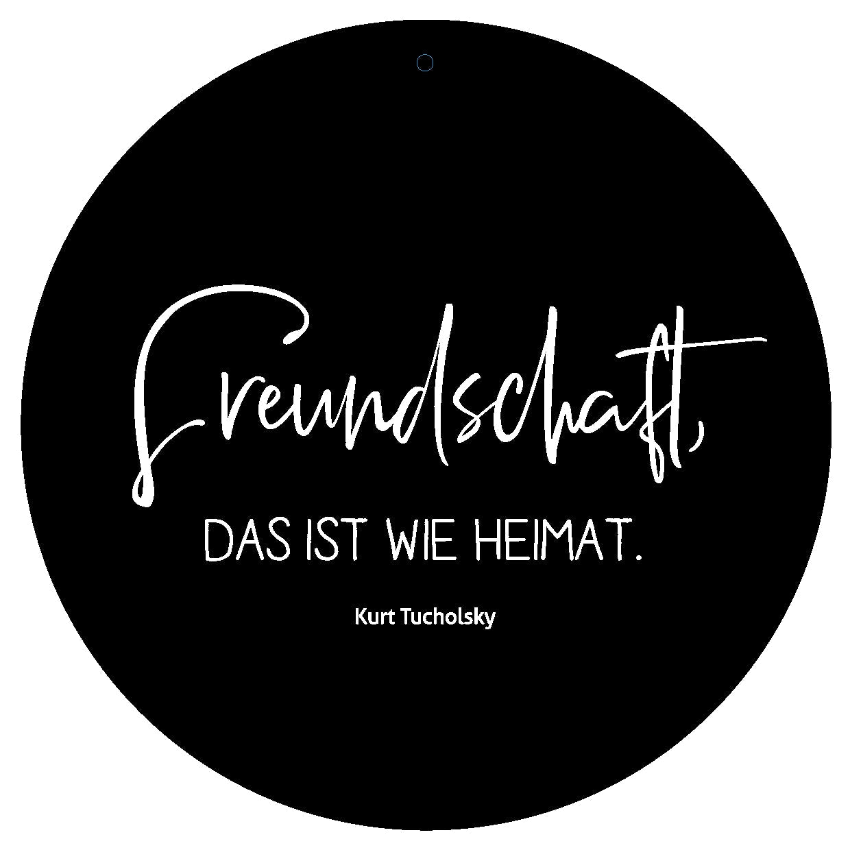 Dekoboard "Freundschaft, das ist wie Heimat." - dekoboards