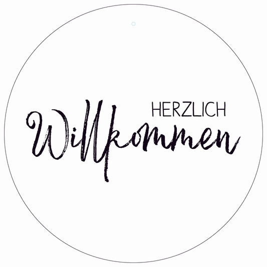 Dekoboard Mini "Herzlich Willkommen"