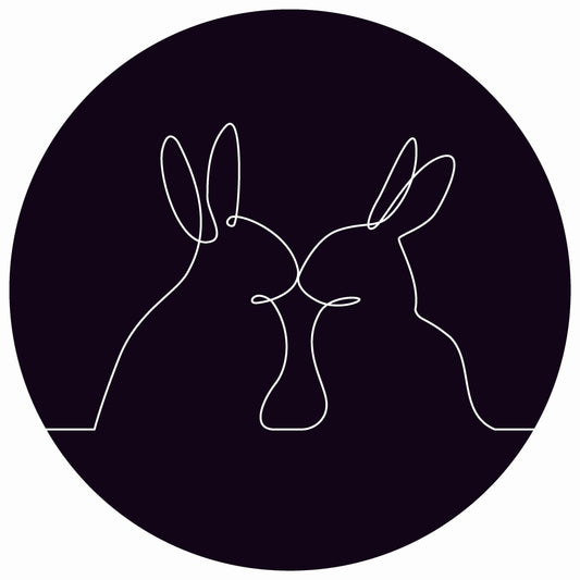 Dekoboard Mini "Line Art Hase"