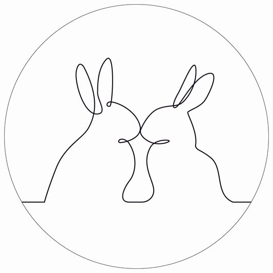 Dekoboard Maxi "Line Art Hase"