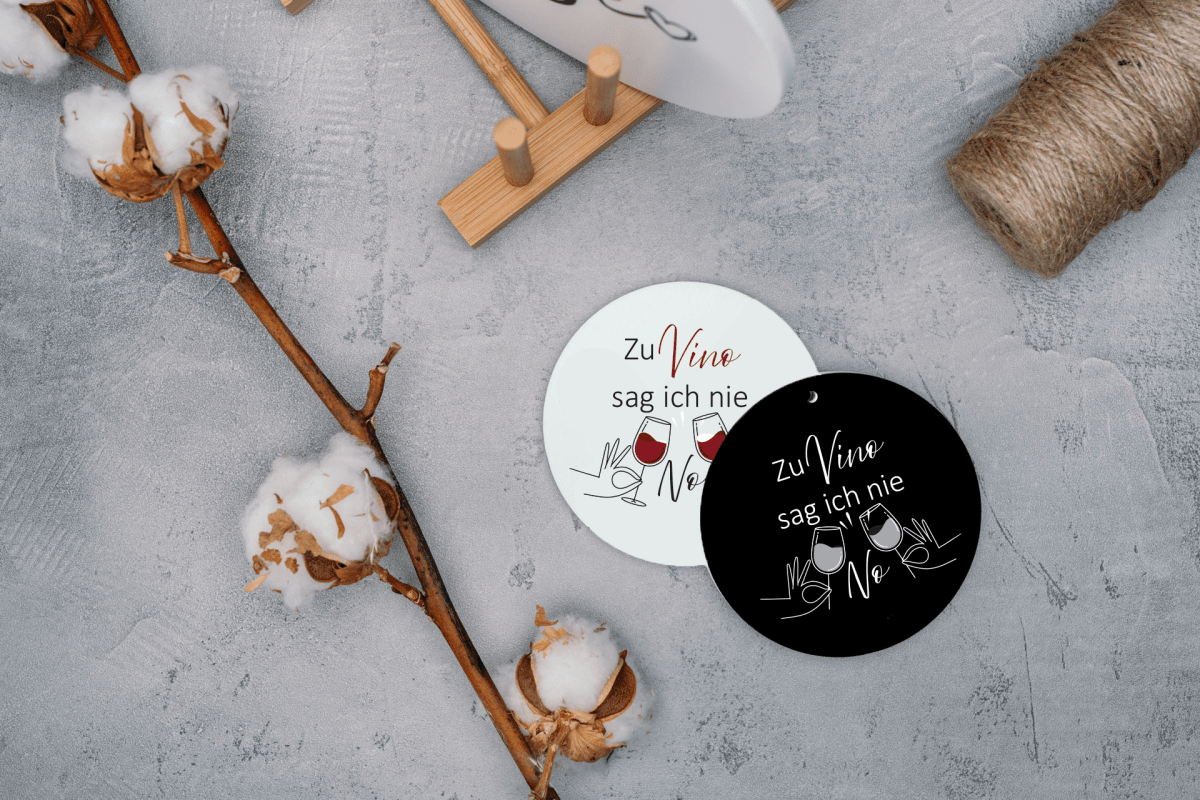 Miniboard "Zu Vino sag ich nie No" - dekoboards