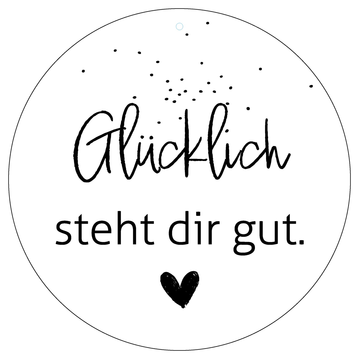 Dekoboard Midi "Glücklich steht dir gut"