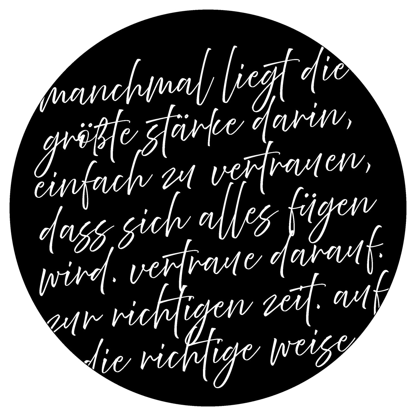 Dekoboard Mini "Vertrauen"