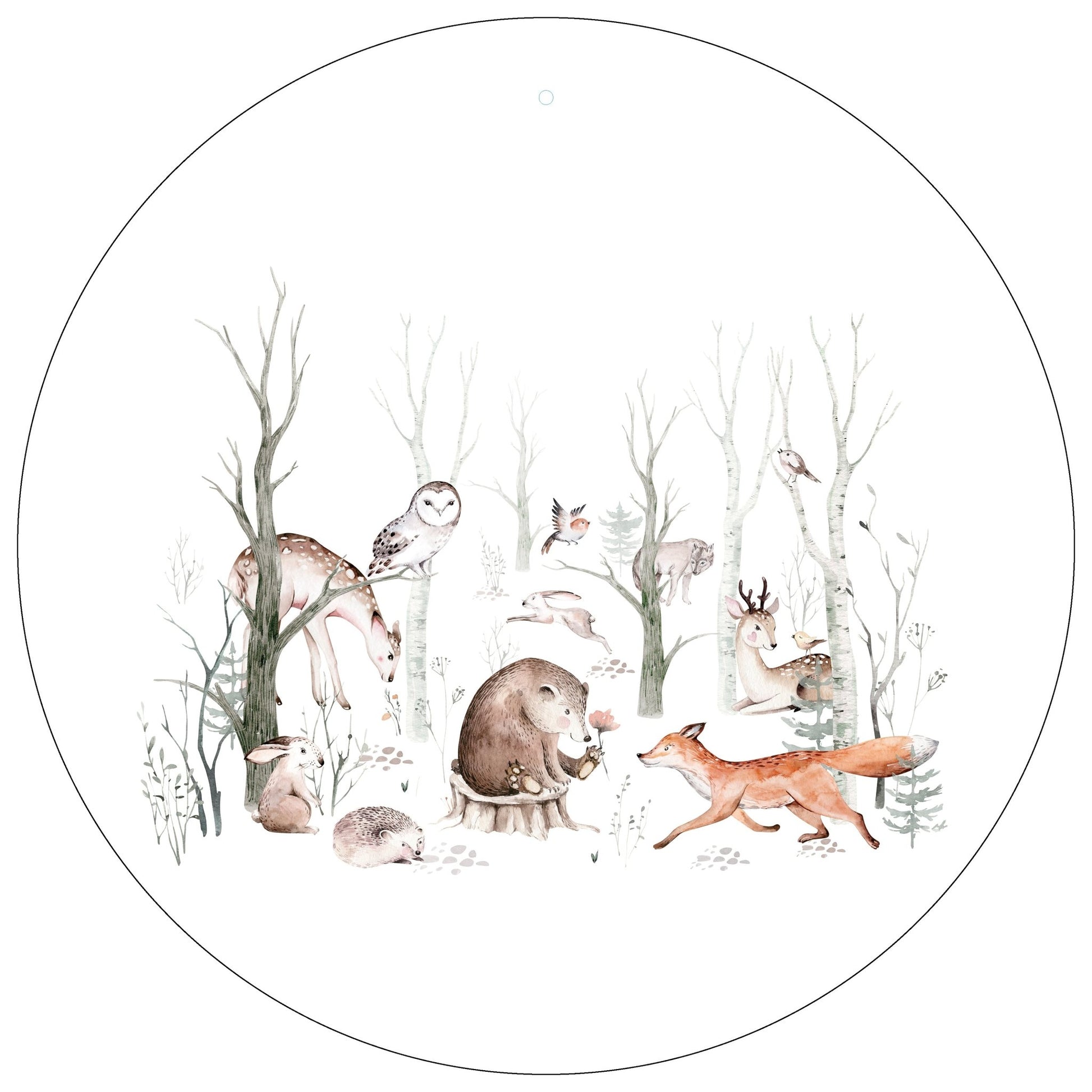 Personalisiertes Board, "Geburt, Waldtiere" - dekoboards