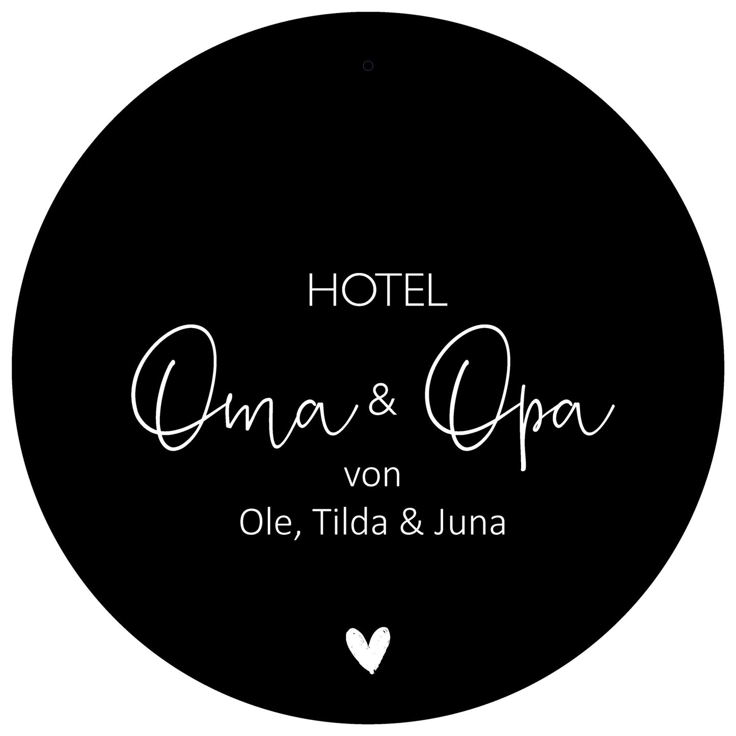Personalisiertes Board, "Hotel Oma & Opa von..." - dekoboards