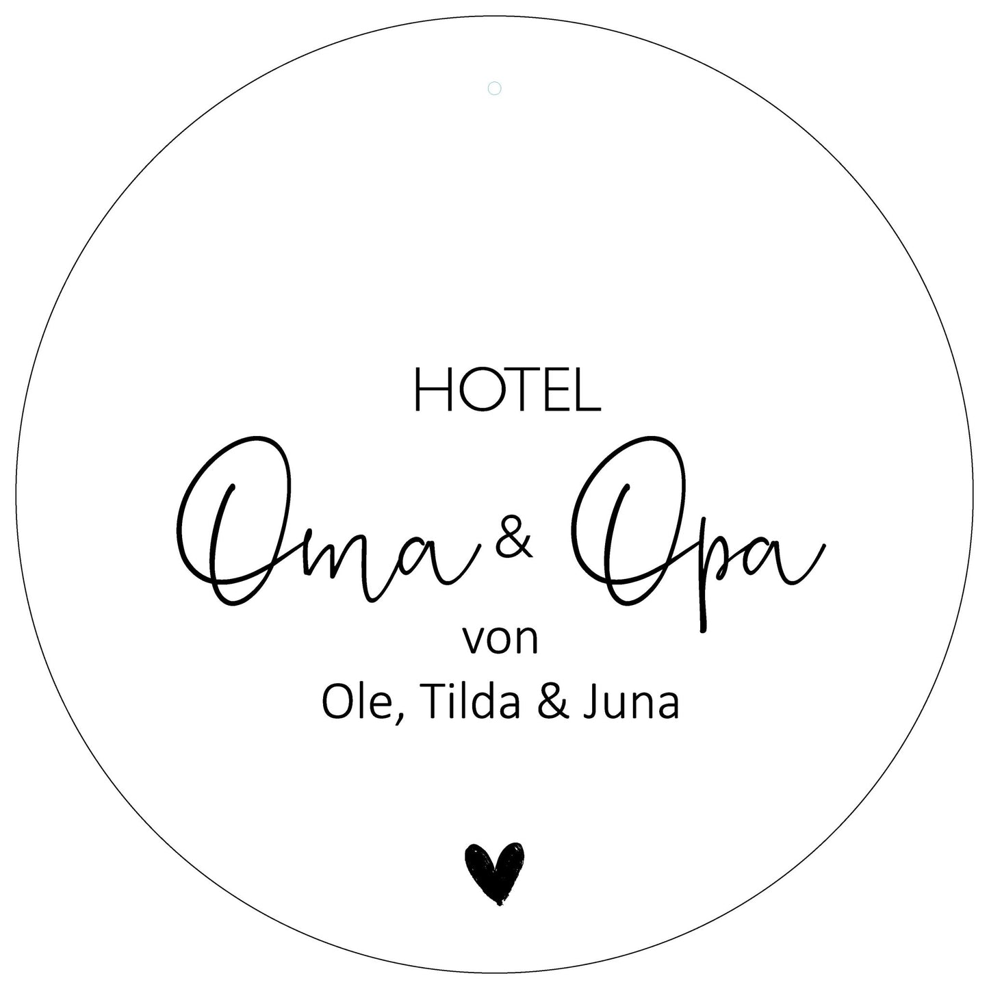 Personalisiertes Board, "Hotel Oma & Opa von..." - dekoboards