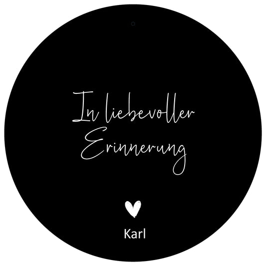 Personalisiertes Board, "Liebevolle Erinnerung" - dekoboards