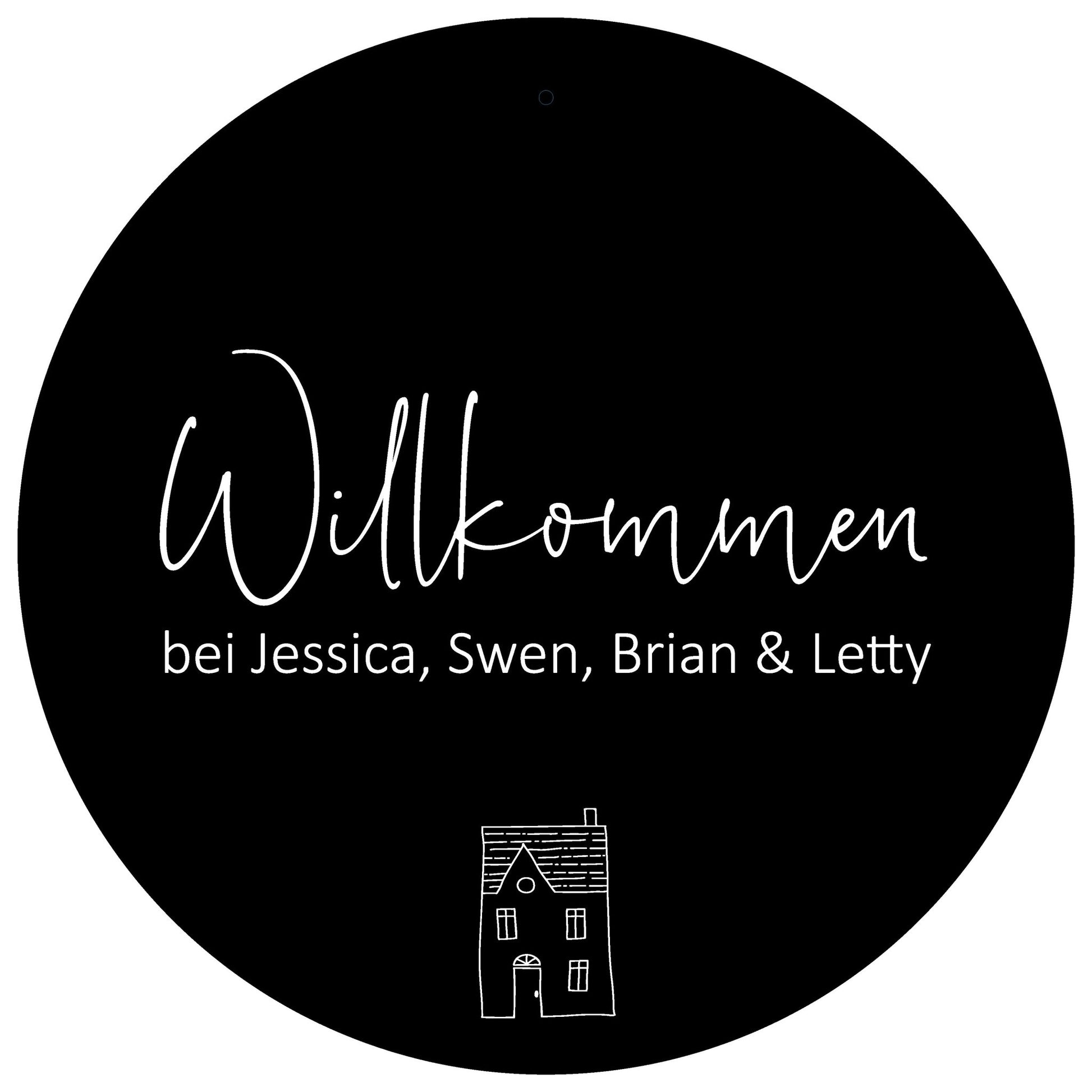 Personalisiertes Board "Willkommen bei..." - dekoboards