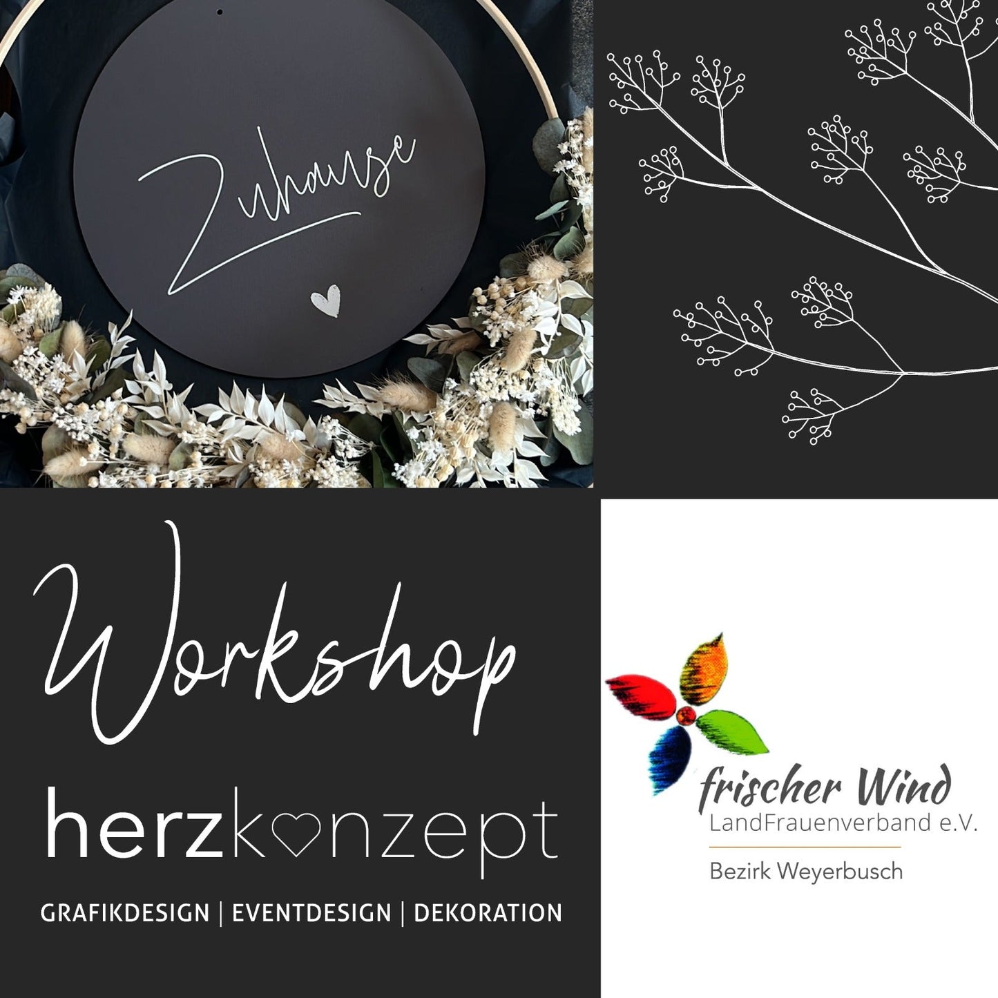 Workshop 22.03.25, 14:00 Uhr, Mehren // "Dekohoops" - dekoboards