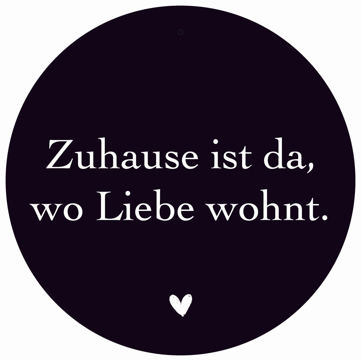 Dekoboard Mini "Zu Hause ist da, wo Liebe wohnt"