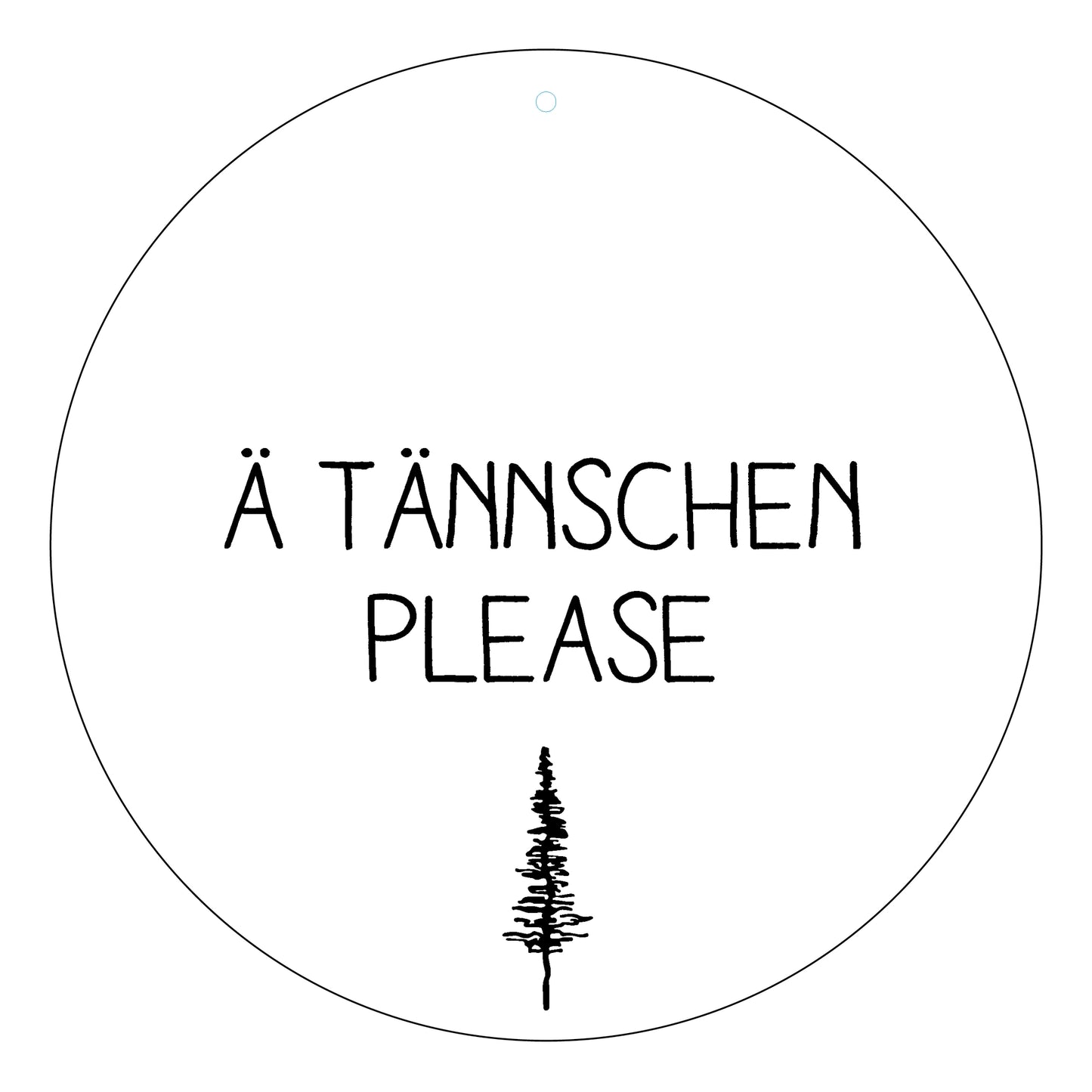 Dekoboard Mini "Ä Tännschen please"