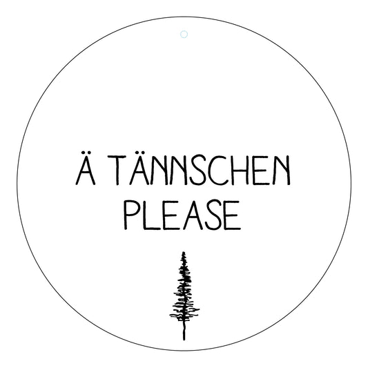 Dekoboard Mini "Ä Tännschen please"