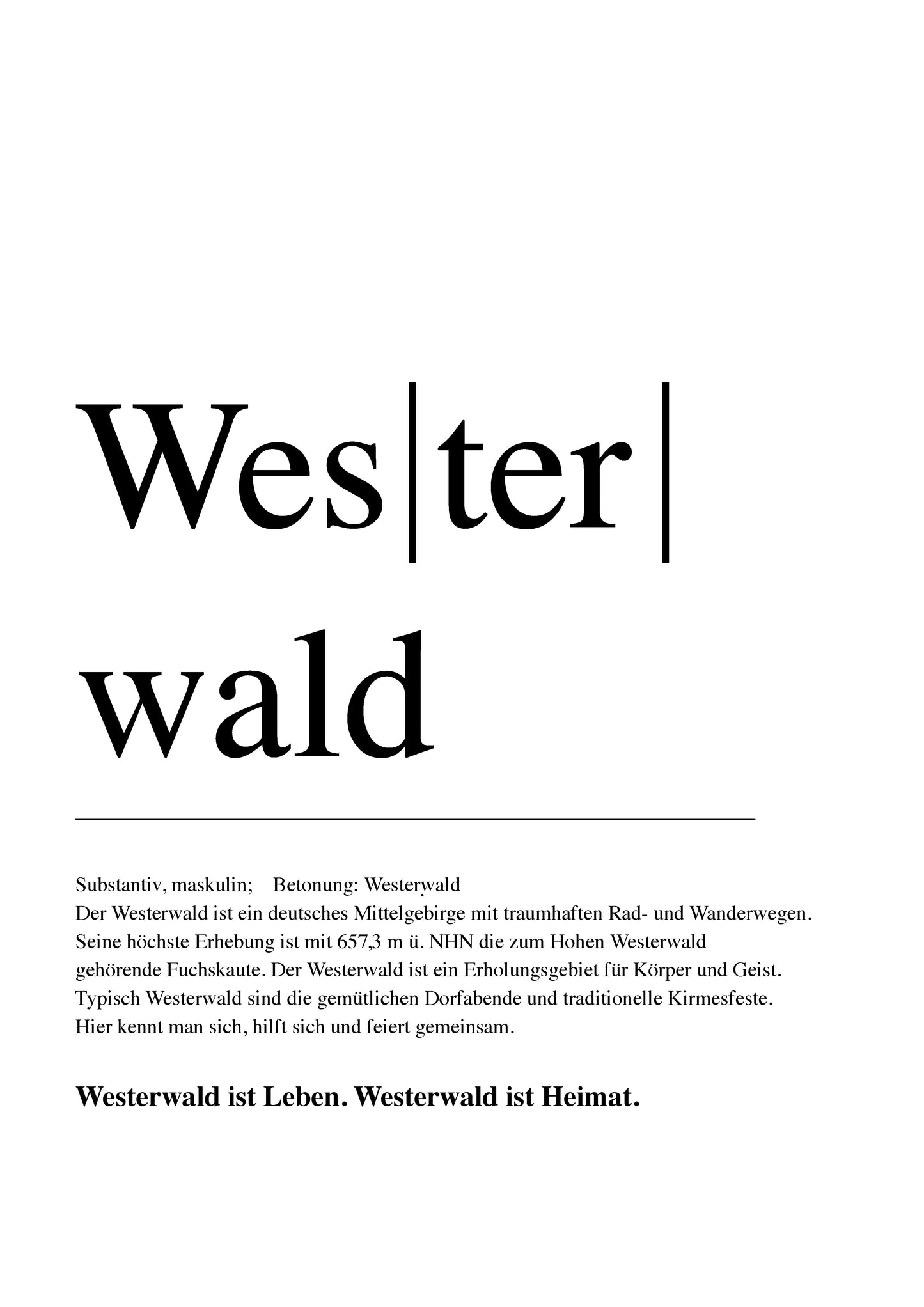 StandUpBoard "Westerwald"
