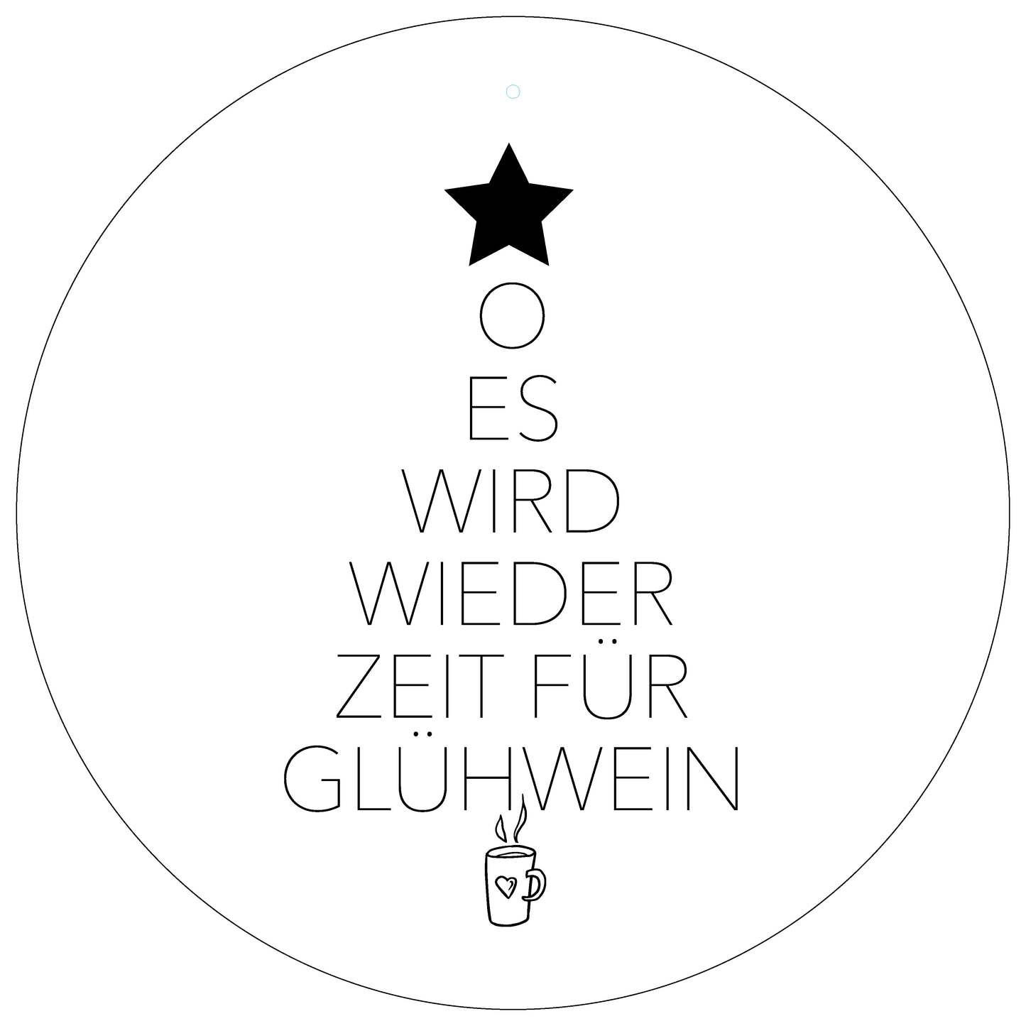 Dekoboard Mini "Glühweinzeit"