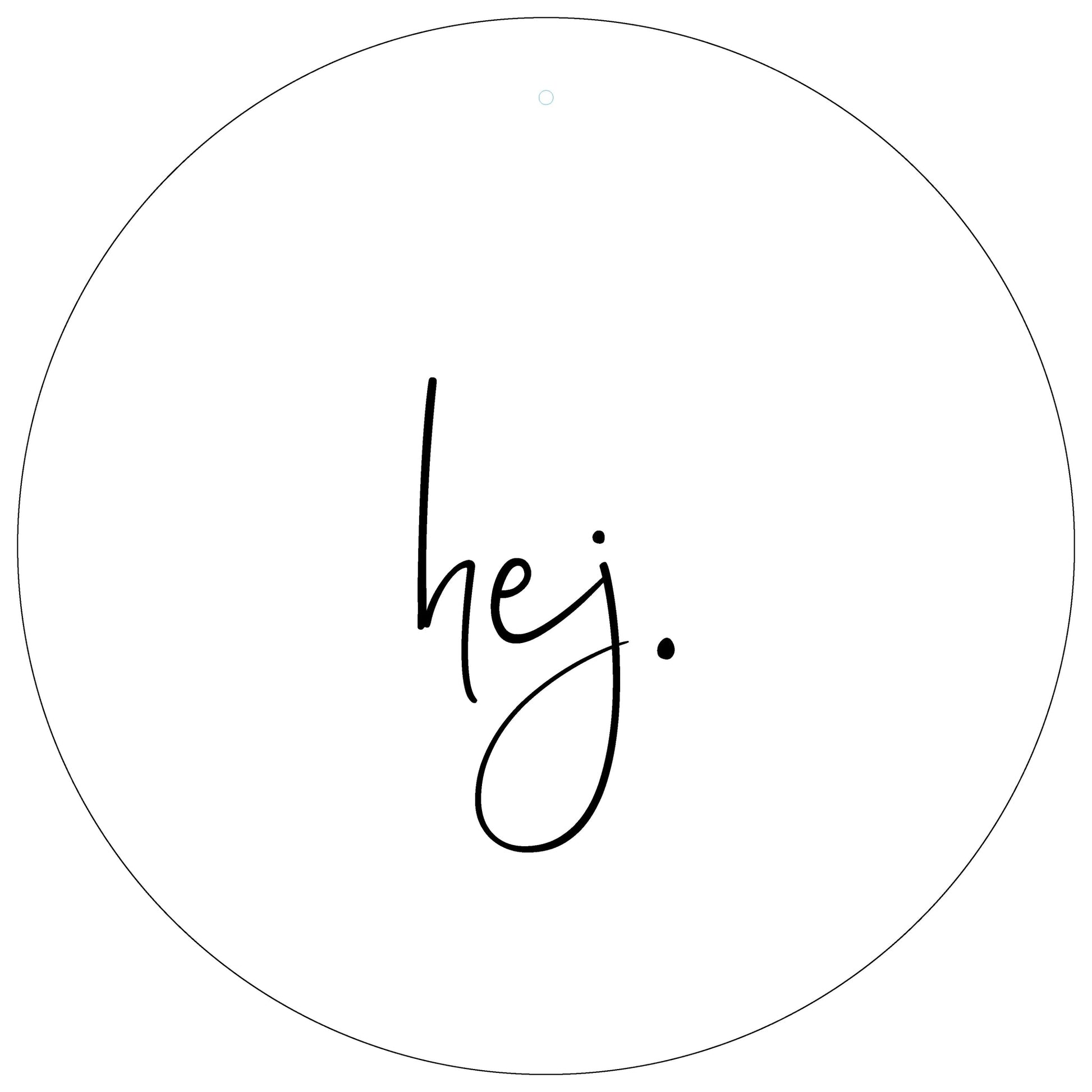 Aluboard "hej" - dekoboards