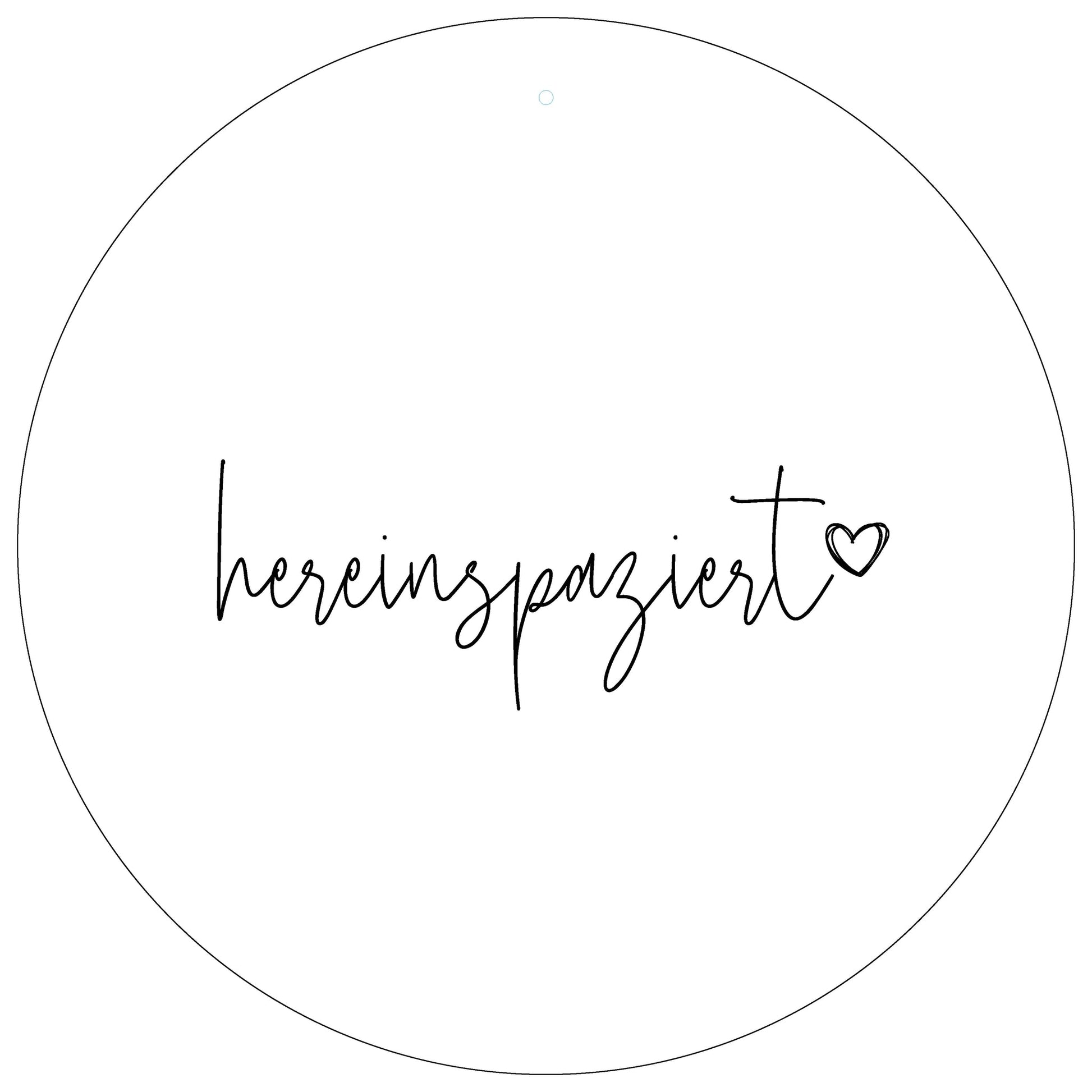 Aluboard "hereinspaziert"  - dekoboards