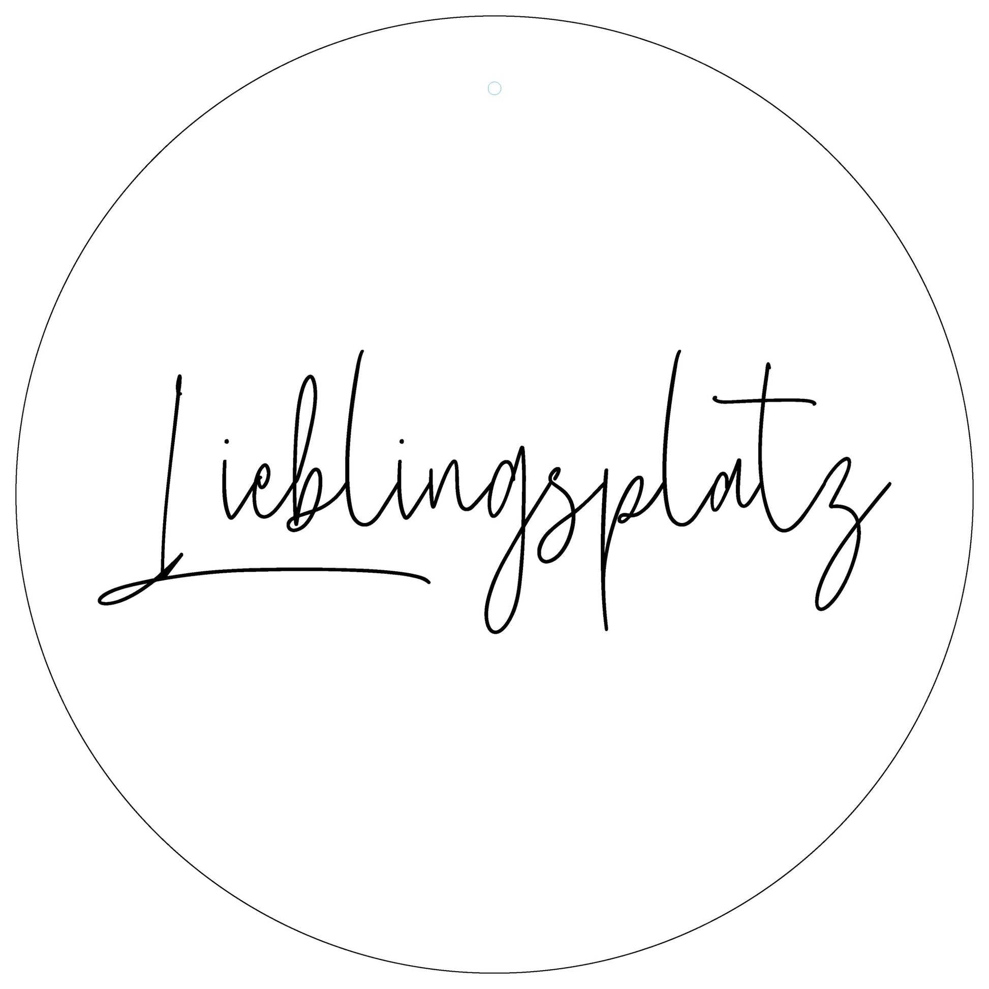 Aluboard "Lieblingsplatz"  - dekoboards