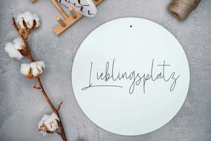Aluboard "Lieblingsplatz"  - dekoboards