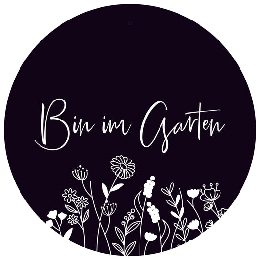 Dekoboard Maxi "Bin im Garten"