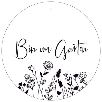Dekoboard Maxi "Bin im Garten"