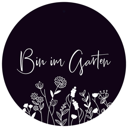 Dekoboard Midi "Bin im Garten"