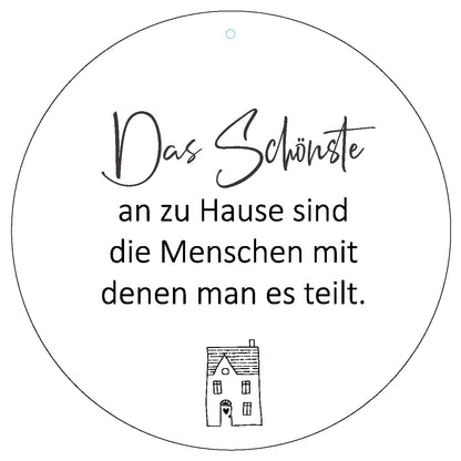 Dekoboard "Das Schönste an zu Hause" - dekoboards