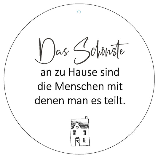 Dekoboard "Das Schönste an zu Hause" - dekoboards