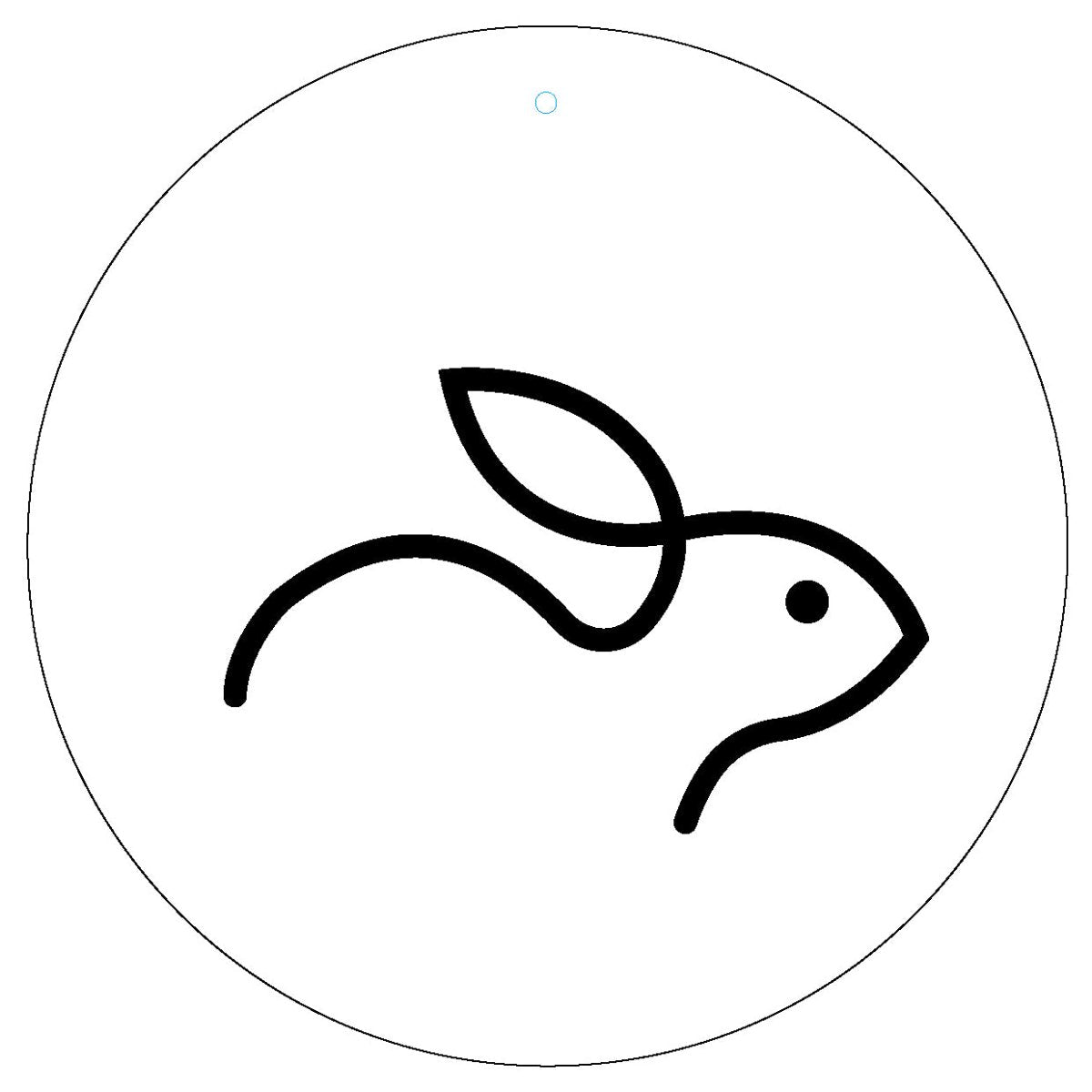 Dekoboard "Line Art Hase" - dekoboards