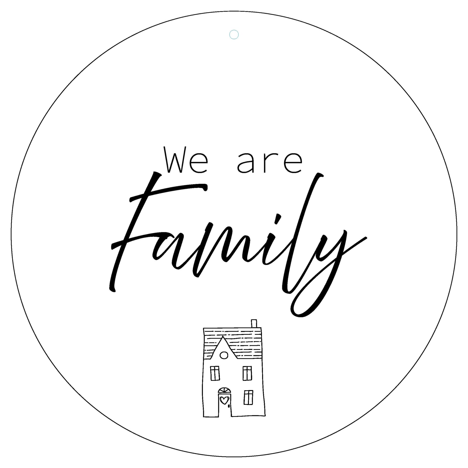 Dekoboard "We are family" - dekoboards