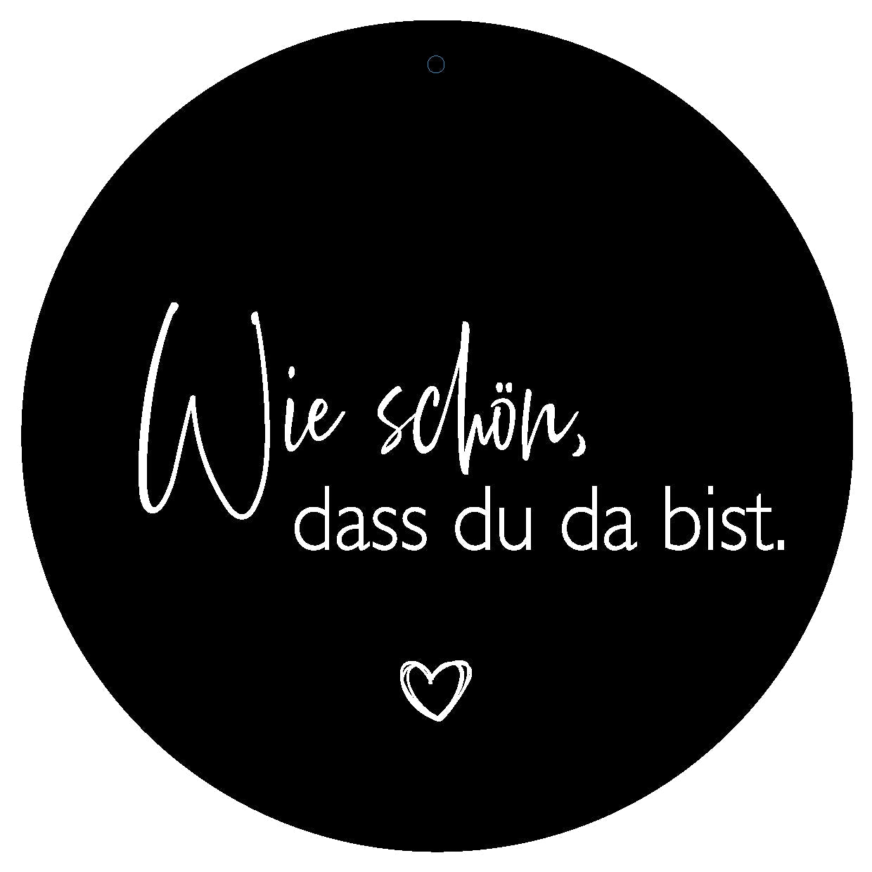 Dekoboard "Wie schön, dass du da bist." - dekoboards