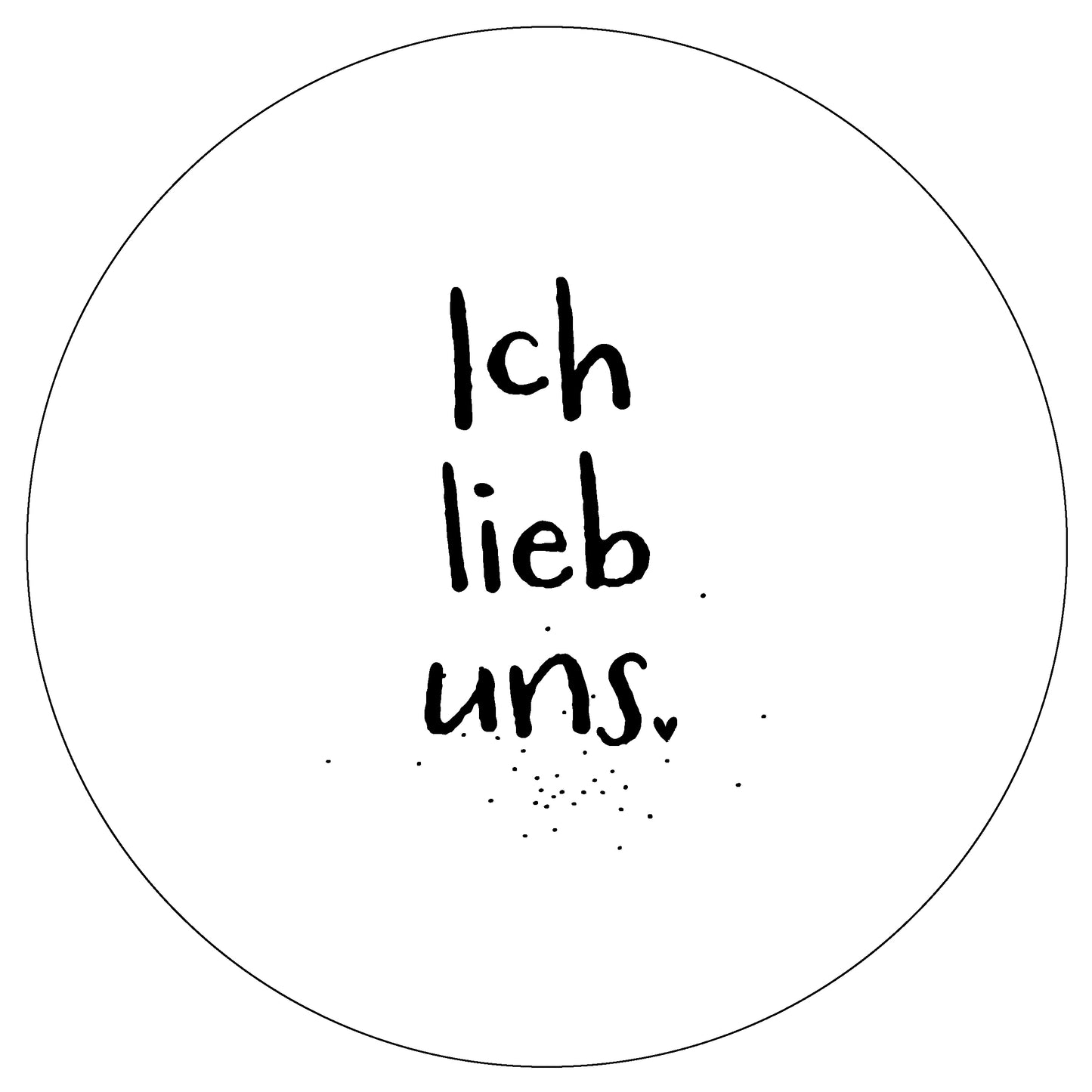 Dekoboard Midi "Ich lieb uns"