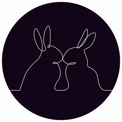 Dekoboard Midi "Line Art Hase"