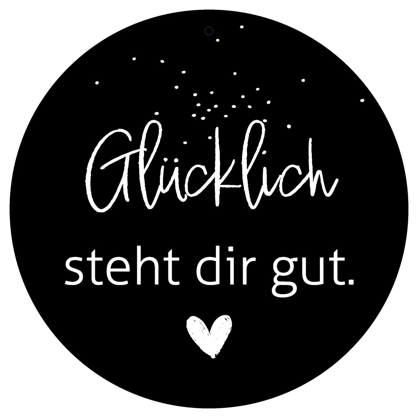 Dekoboard Mini "Glücklich steht dir gut."