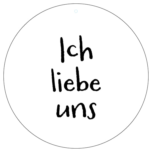 Dekoboard Maxi "Ich liebe uns."