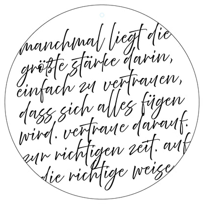 Dekoboard Mini "Vertrauen"