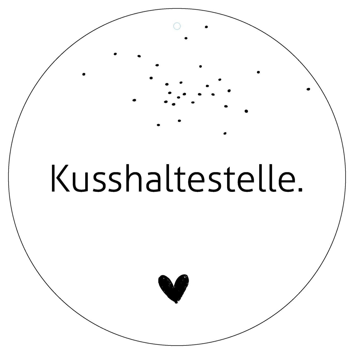 Dekoboard Midi "Kusshaltestelle"