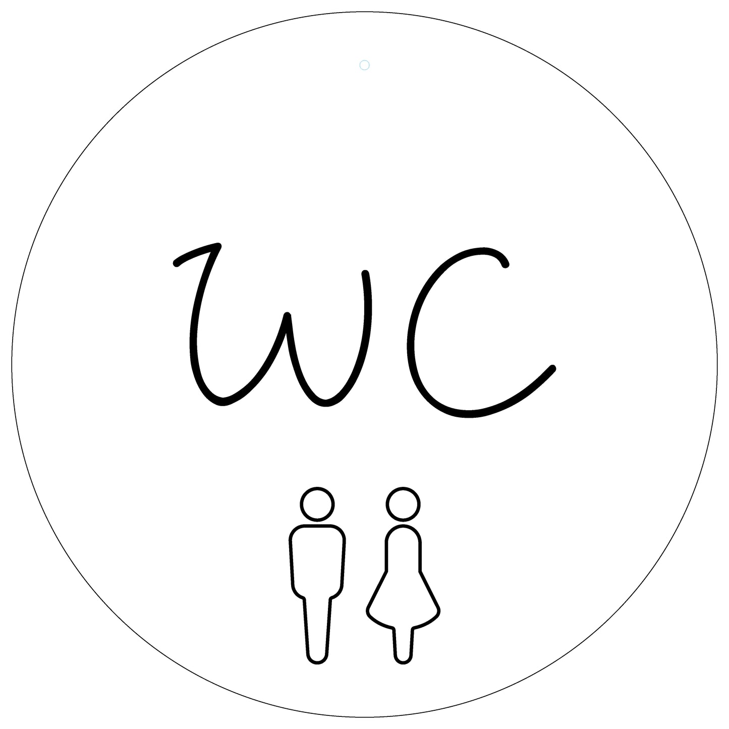 Dekoboard Mini "WC"
